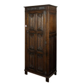A SPANISH REVIVAL OAK CABINET<