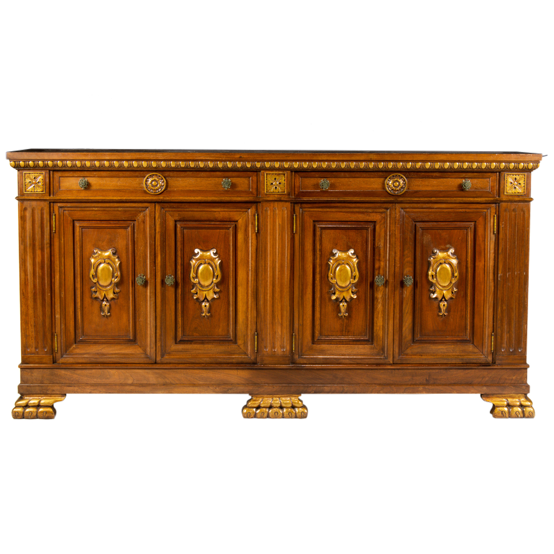 A SPANISH REVIVAL PARTIAL GILT