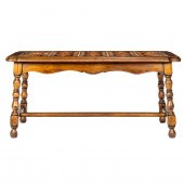 A SPANISH REVIVAL TILE TOP TAB