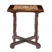 A SPANISH REVIVAL TILE TOP TAB