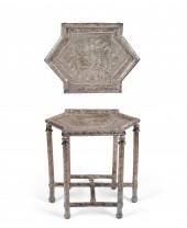 A SPANISH SILVERED METAL HERAL