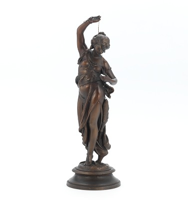 A Spelter Figure of a Female