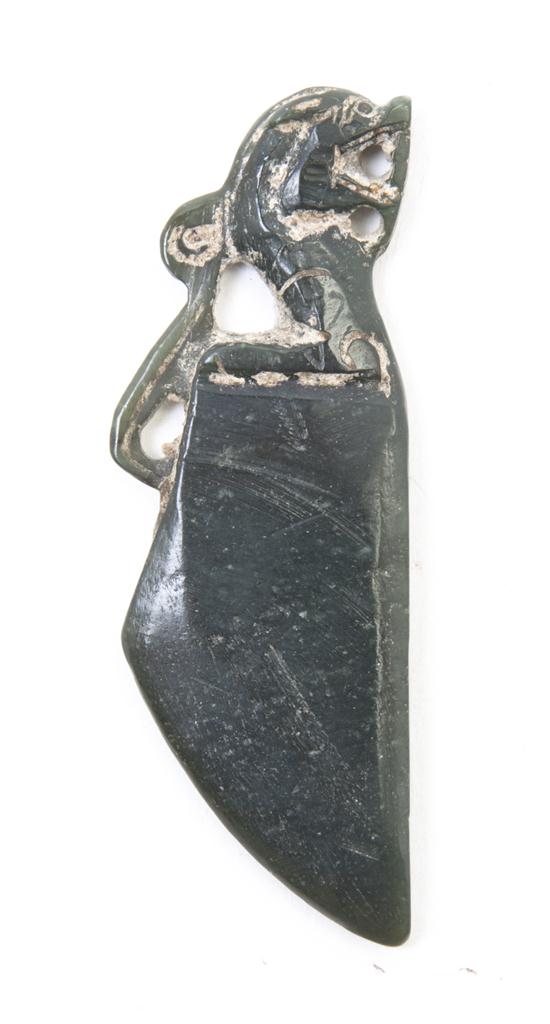 A Spinach Green Hardstone Blade