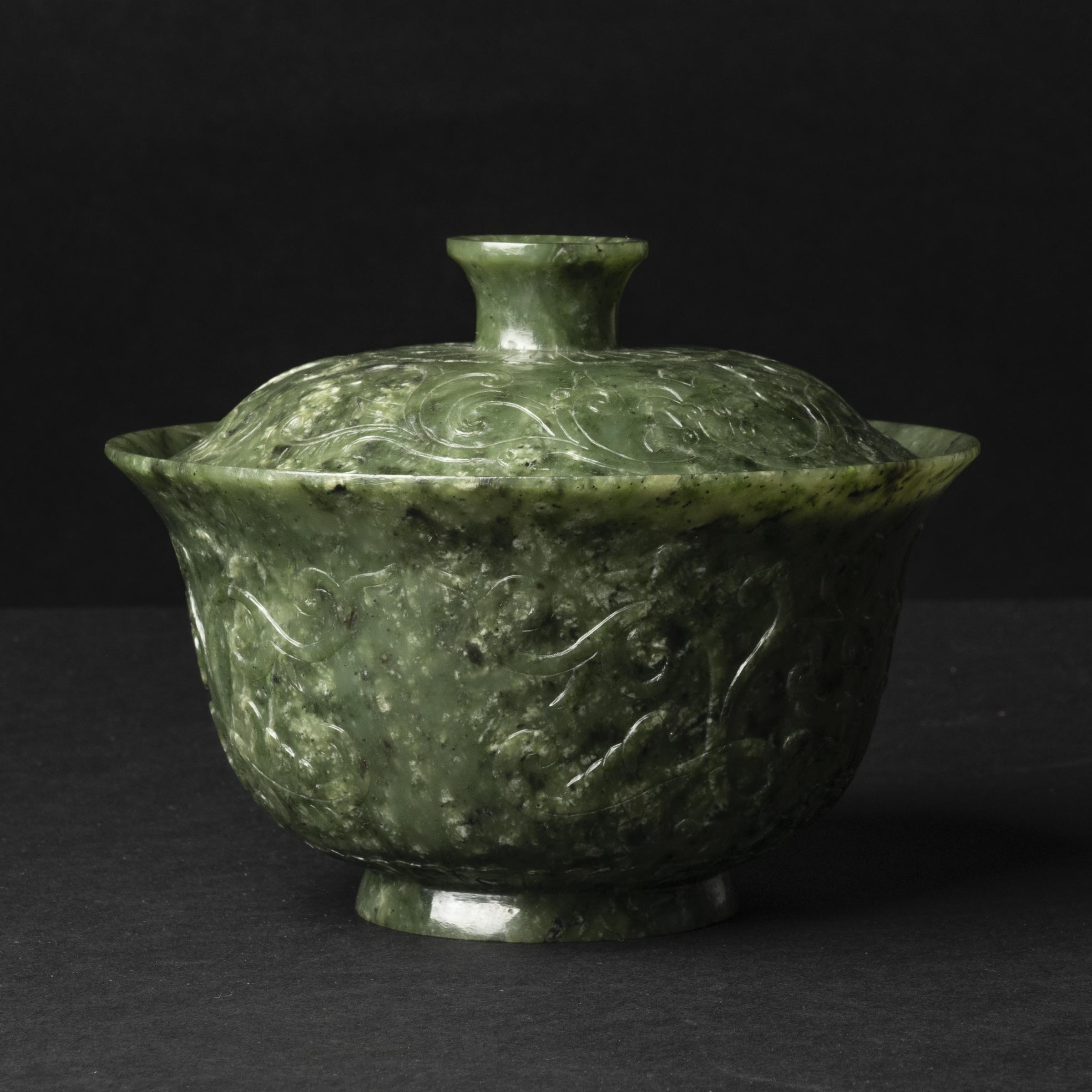A Spinach Jade Mughal-Style