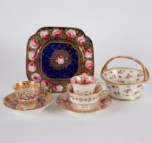 A Spode blue ground square sta