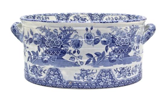 A Spode Ceramic Basin of handled