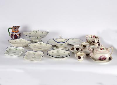A Spode pearlware part dessert