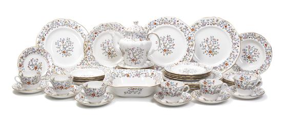 A Spode Porcelain Partial Dinner
