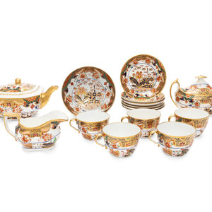 A Spode Porcelain Tea Service