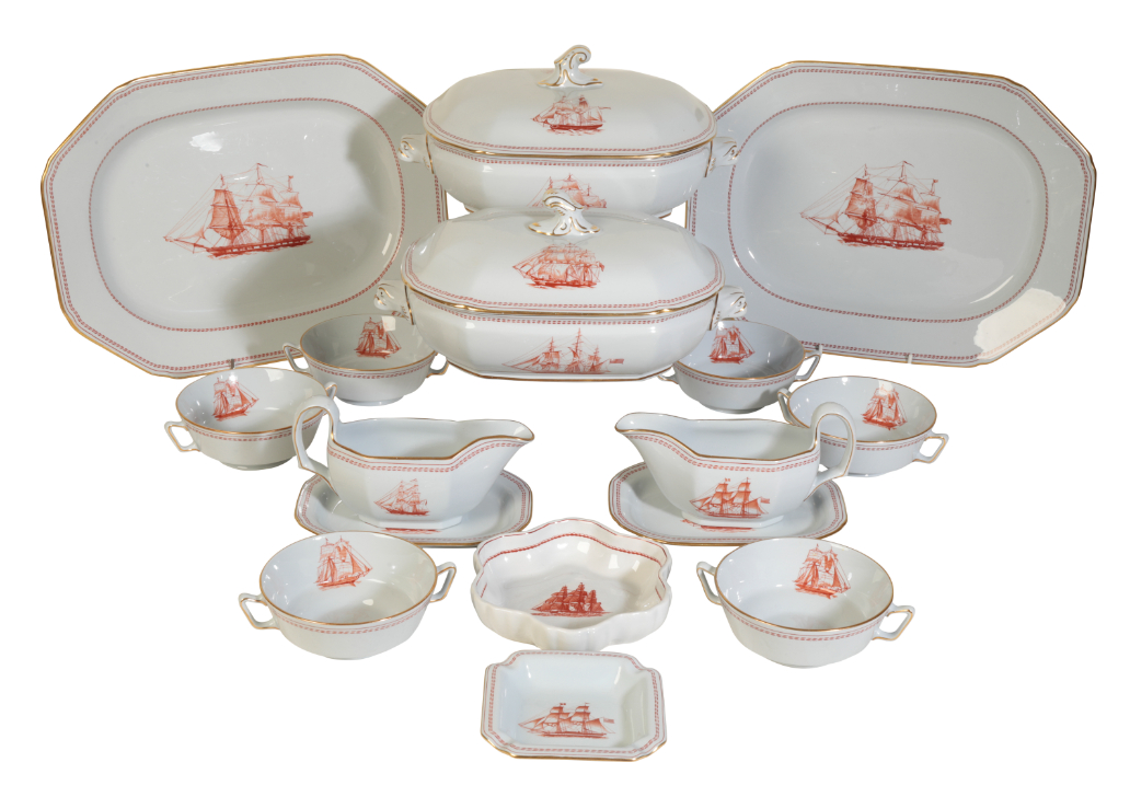 A SPODE “TRADE WINDS” PART DINNER