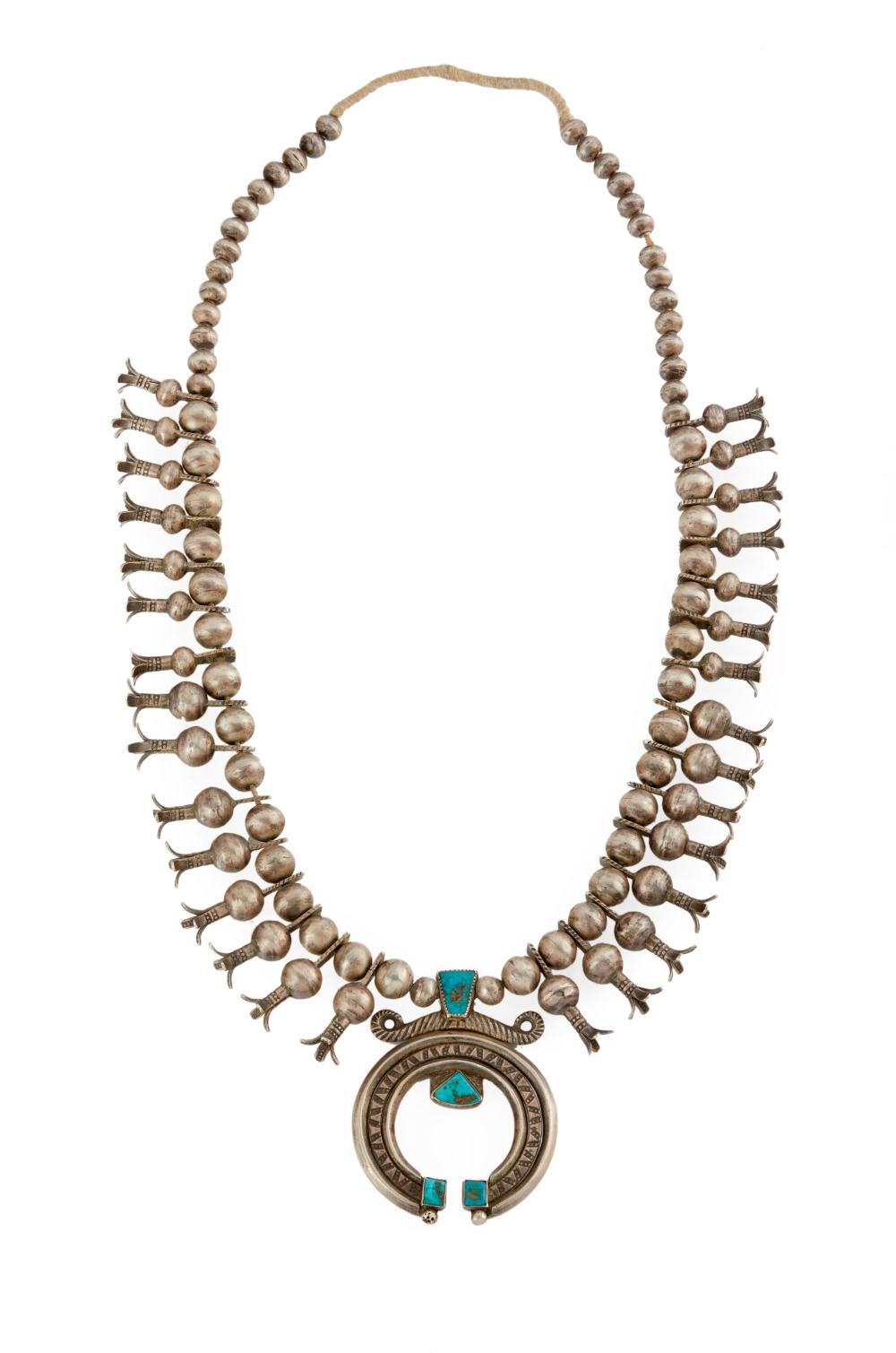 A SQUASH BLOSSOM NECKLACEA squash
