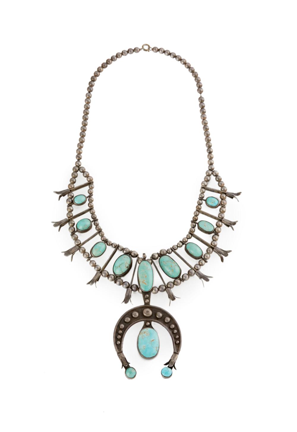 A SQUASH BLOSSOM NECKLACEA squash
