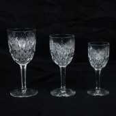 A ST. LOUIS CUT GLASS SUITE OF