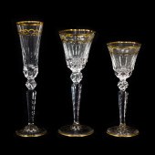 A ST. LOUIS SUITE OF GILT CUT