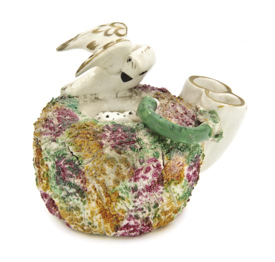 A Staffordshire Figural Inkwell
