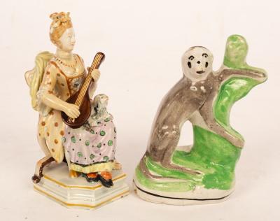 A Staffordshire flatback figure