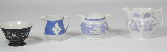 A Staffordshire hexagonal jug