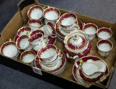 A Staffordshire part tea service