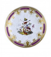 A STAFFORDSHIRE PORCELAIN SAUC