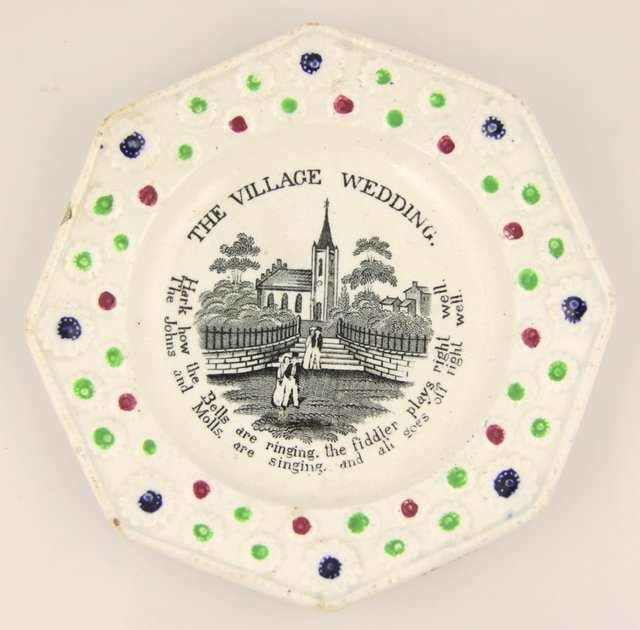 A Staffordshire press moulded and