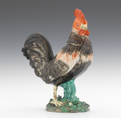A Staffordshire Rooster Standing