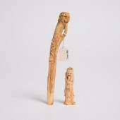A Stag Antler Sashi Netsuke, T
