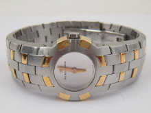 A stainless steal and yellow