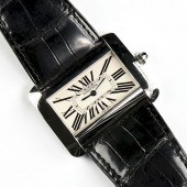 A STAINLESS STEEL CARTIER DIVA