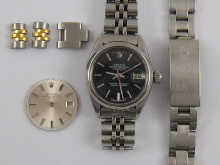 A stainless steel lady's Rolex