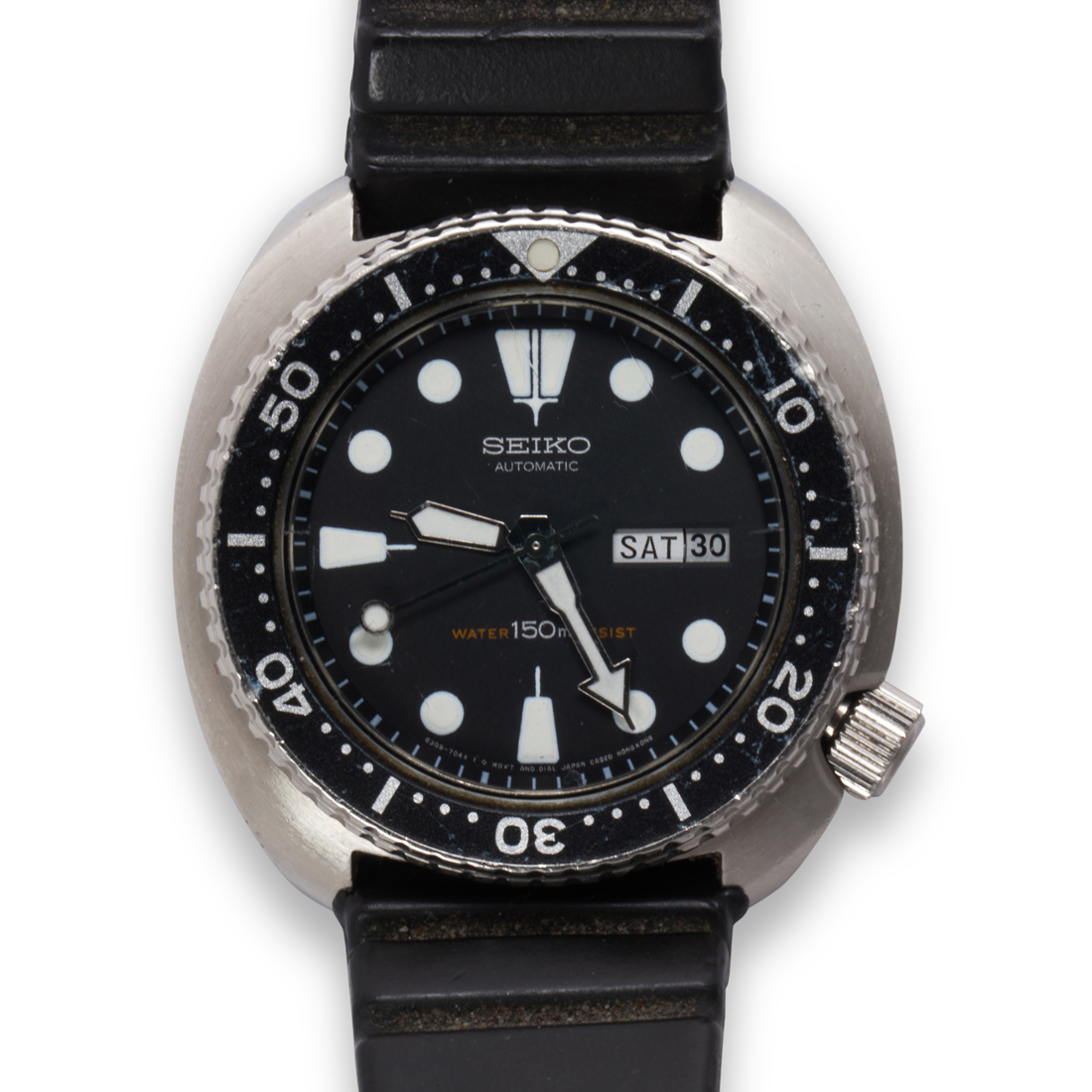 A STAINLESS STEEL WRISTWATCH, SEIKO