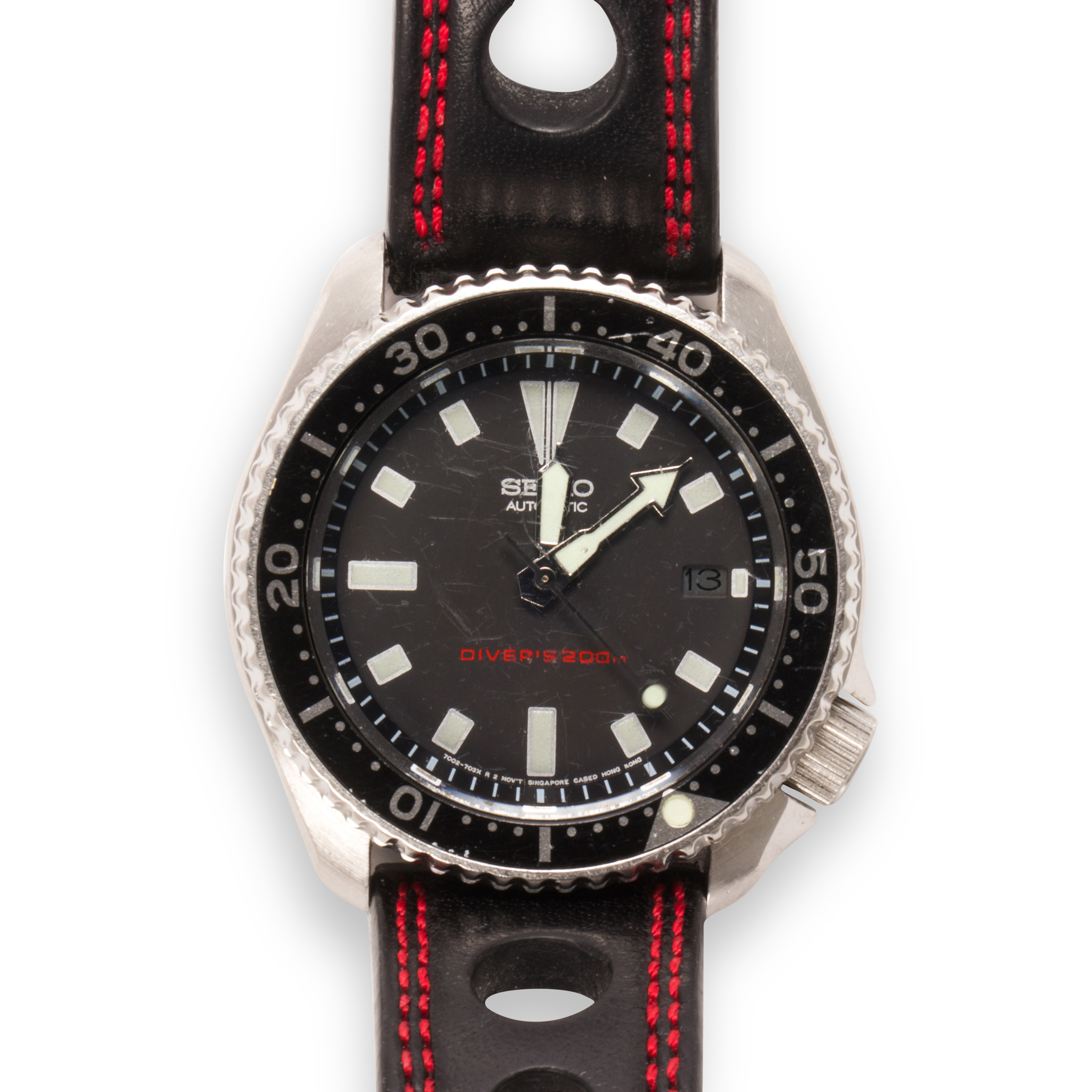 A STAINLESS STEEL WRISTWATCH, SEIKO
