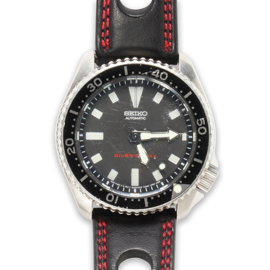 A STAINLESS STEEL WRISTWATCH, SEIKO