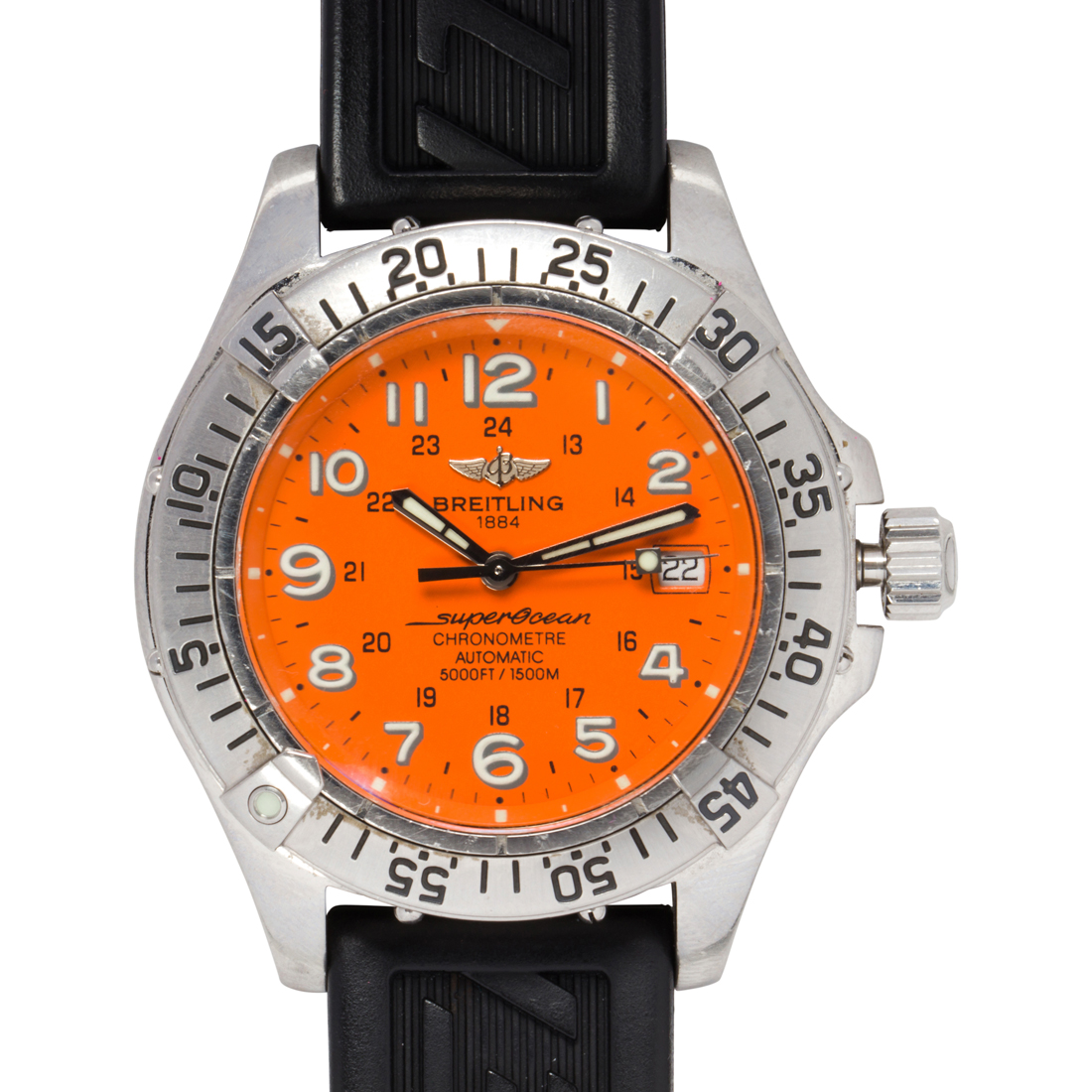 A STAINLESS STEEL WRISTWATCH,