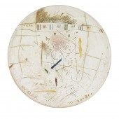 A STAN WELSH CERAMIC PLATTER,