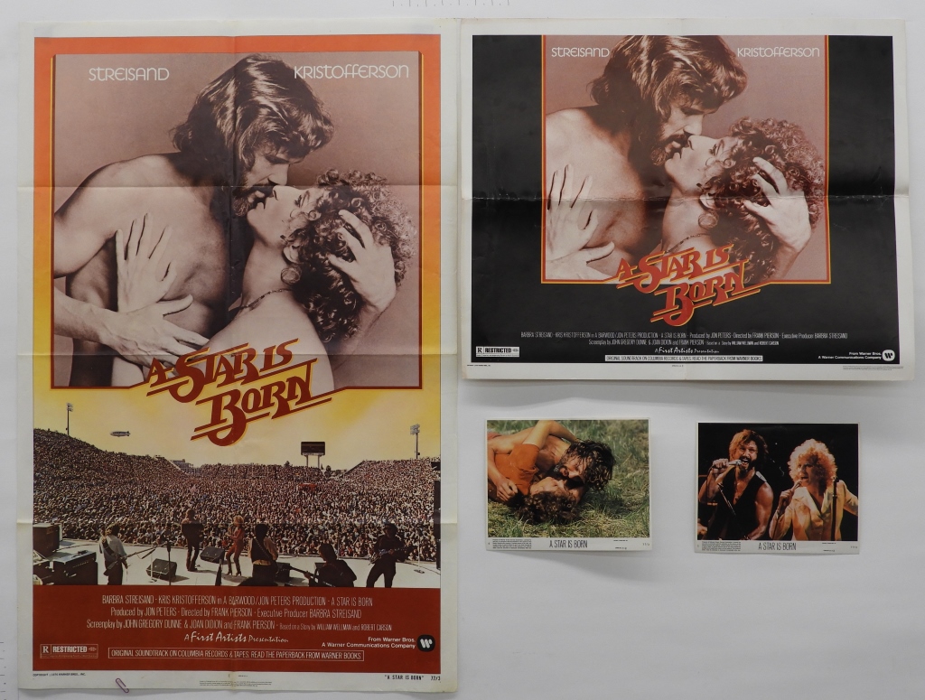 A STAR IS BORN 1976 MOVIE POSTERS &