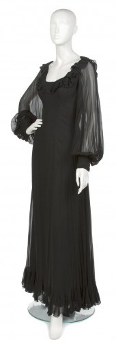 A Stavropoulos Black Chiffon E