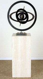 A STEEL AND BRONZE ASTROLAB KI