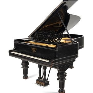A Steinway and Sons Ebonized