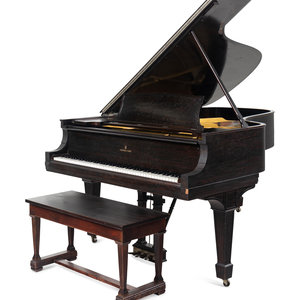 A Steinway and Sons Mahogany