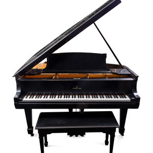 A Steinway and Sons Model L Black