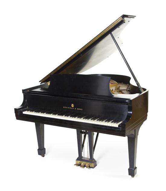 A Steinway & Sons Baby Grand