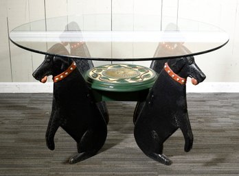 A Stephen Huneck coffee table,