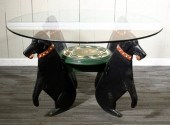 A Stephen Huneck coffee table,