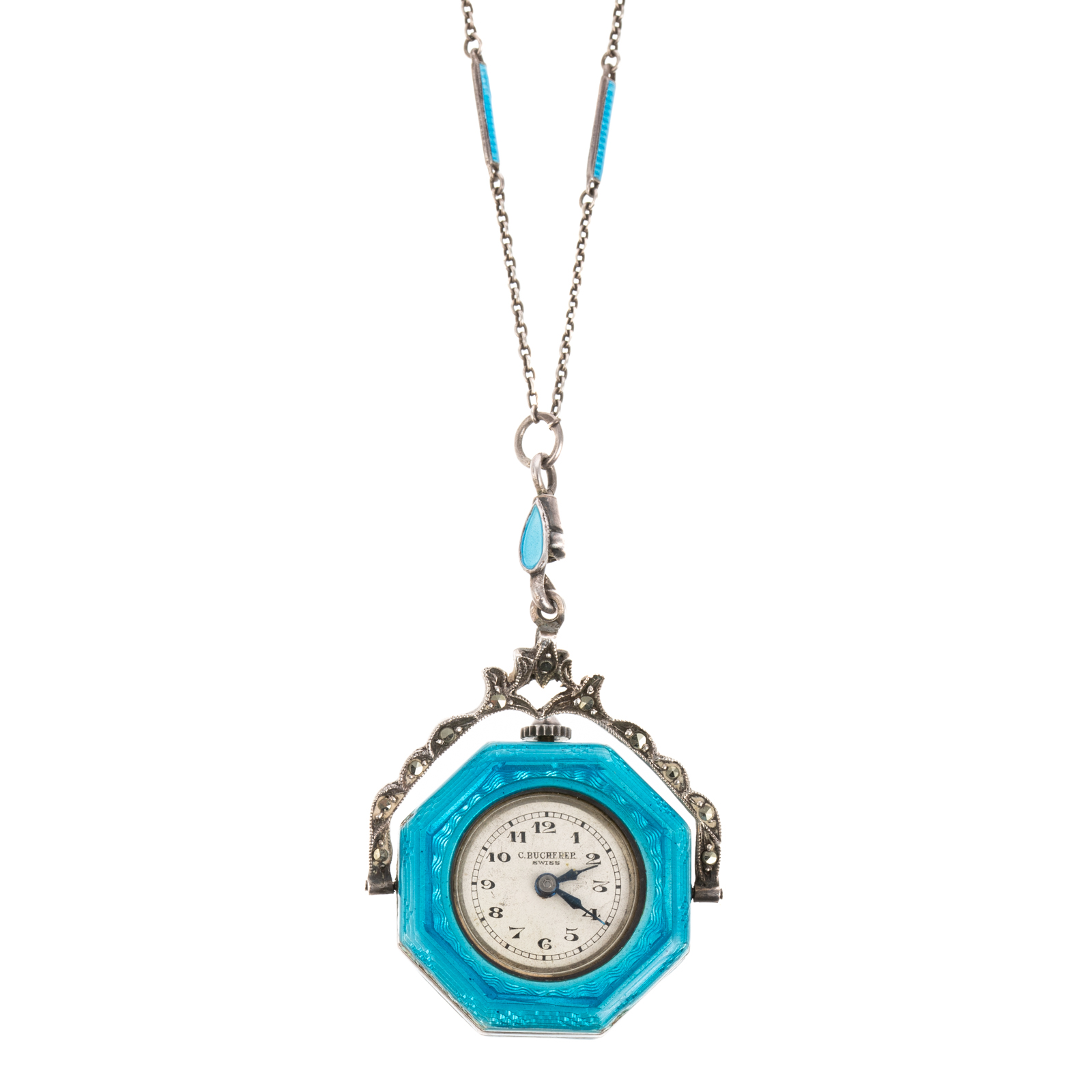 A STERLING BUCHERER ENAMEL