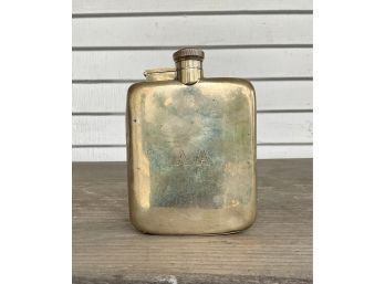 A sterling flask monogrammed