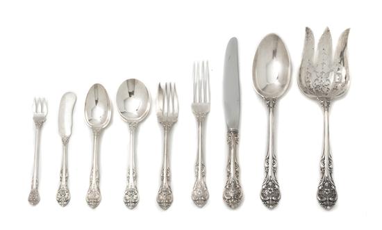 A Sterling Flatware Set Gorham in