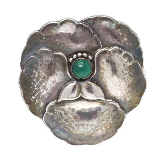 A Sterling Silver and Chalcedony