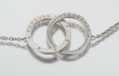 A Sterling Silver and Diamond