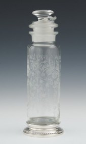 A Sterling Silver and Etched C