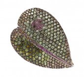 A Sterling Silver and Multi Ge